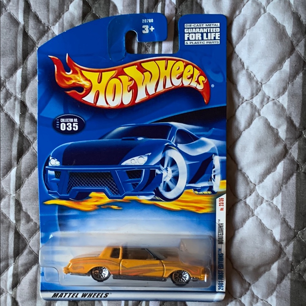 Mattel Orange Montezooma Die Cast Car Vintage 🆕